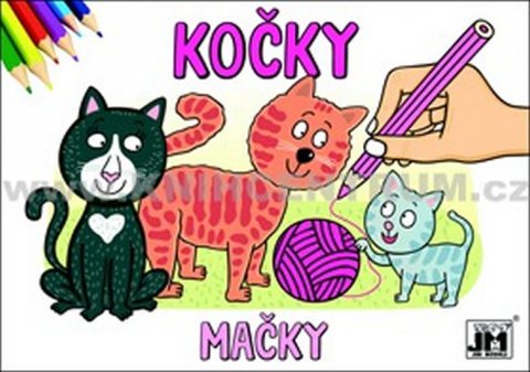 neuveden: Kočky Omalovánky A5