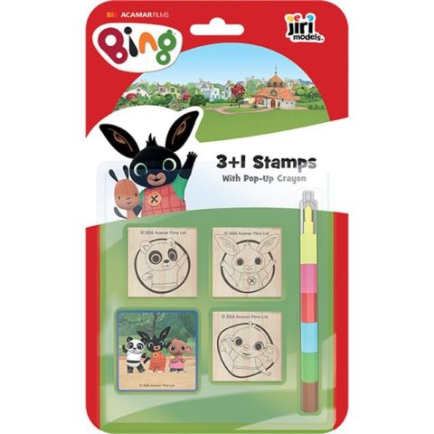 neuveden: Razítka 3+1 s voskovkou Bing