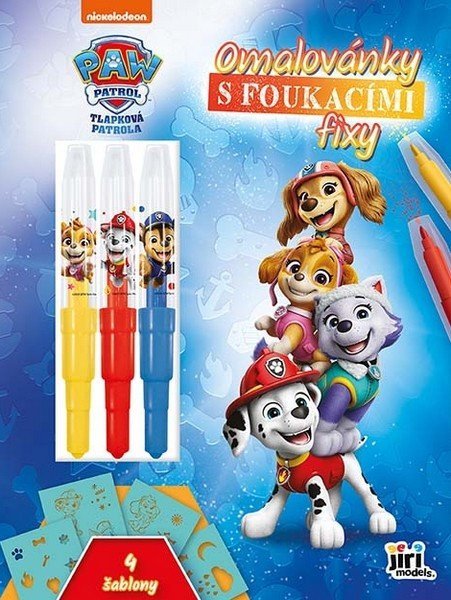 neuveden: Tlapková patrola - Omalovánky s foukacími fixy