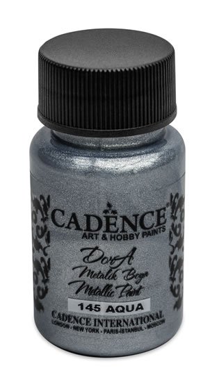 neuveden: Metalická akrylová barva Cadence Dora Metalic - stříbrnomodrá / 50 ml