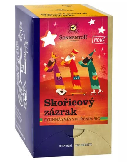 neuveden: Sonnentor - Skořicový zázrak bio čaj porcovaný 32,4g