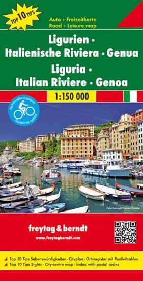 neuveden: AK 0631 Ligurie - Italská riviéra - Janov 1:150 000 / automapa+ mapa volnéh