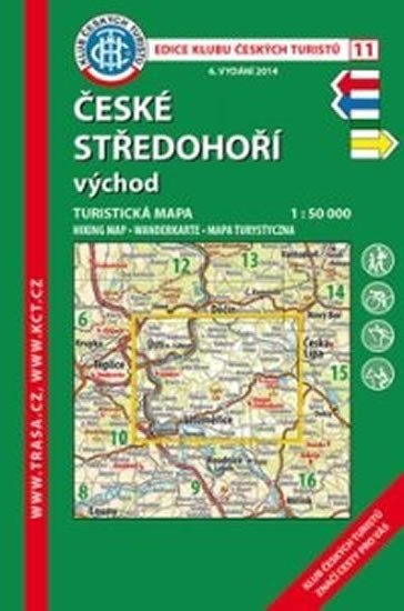 neuveden: KČT 11České středohoří východ 1:50 000 / turistická mapa