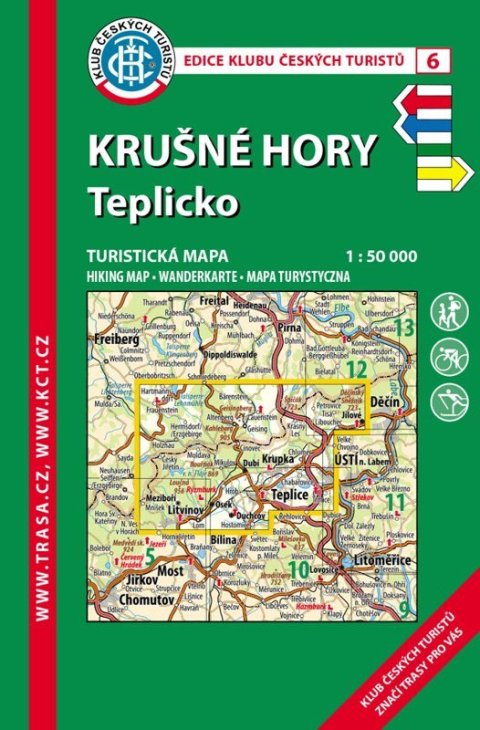 : KČT 6 Krušné hory-Teplicko 1:50 000 / turistická mapa
