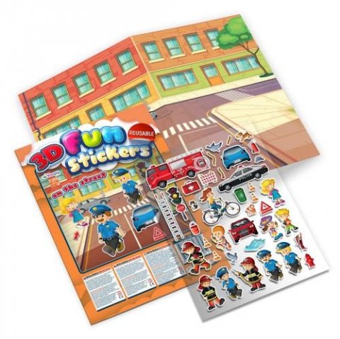 neuveden: Co se děje na ulici? - Zábava s 3D samolepkami