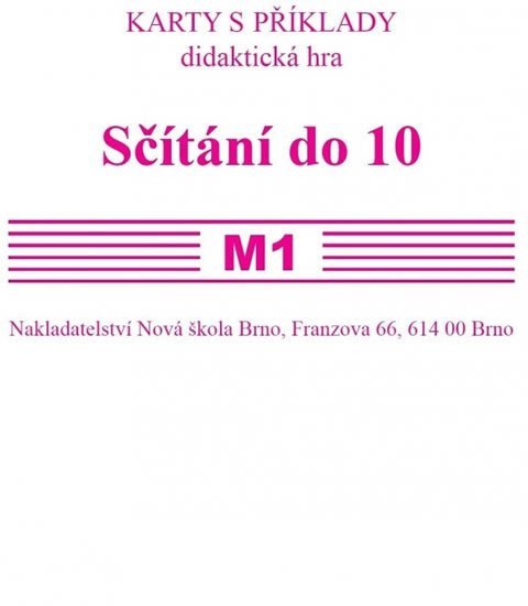 Rosecká Zdena: Sada kartiček M1 - sčítání do 10 Rosecká Zdena: Sada kartiček M1 - sčítání do 10