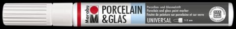 neuveden: Marabu Popisovač na sklo/porcelán 1-2 mm - bílý