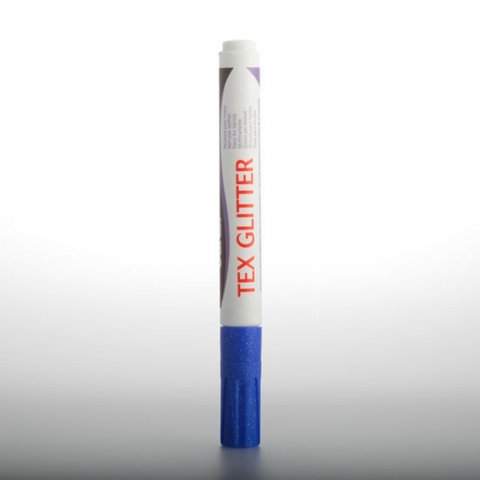 neuveden: DARWI TEX GLITTER fixa na textil - Modrá 6 ml