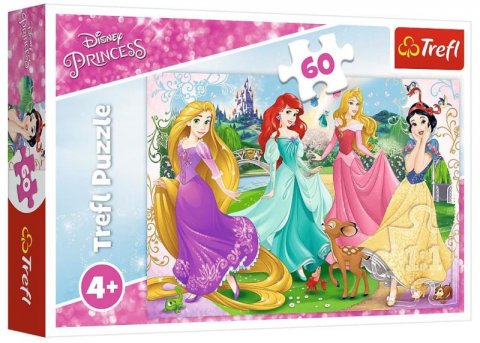 neuveden: Trefl Puzzle Disney Princess - Oblíbené princezny / 60 dílků