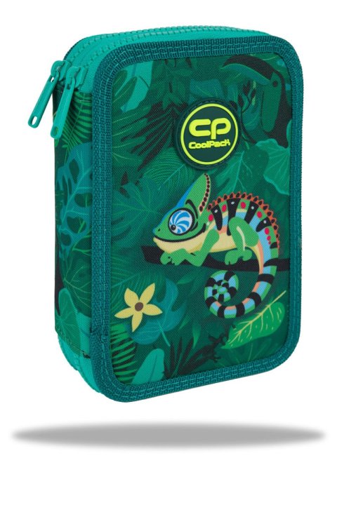 : Penál 2 zipy Jumper Tropic - vybavený