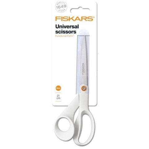 neuveden: Fiskars Univerzální nůžky Functional Form, 21 cm, bílé