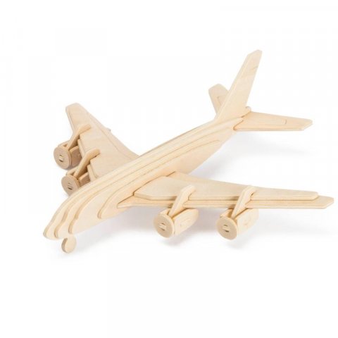 neuveden: Dřevěné 3D puzzle - Civilní letadlo neuveden: Dřevěné 3D puzzle - Civilní letadlo