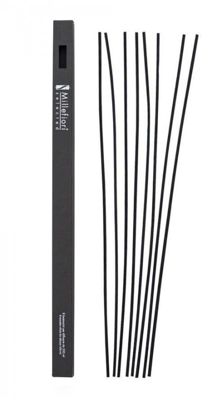 neuveden: Millefiori Selected Náhradni stébla pro difuzér 350ml černé / 7ks, 45cm
