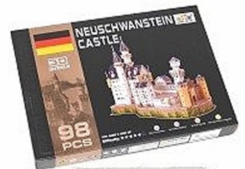 neuveden: Puzzle 3D - Neuschwanstein Kastle (98 dílků)