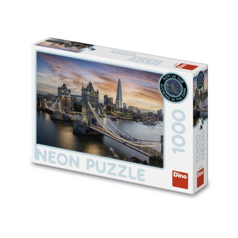 neuveden: Puzzle Soumrak nad Tower Bridge 1000 délků Neon