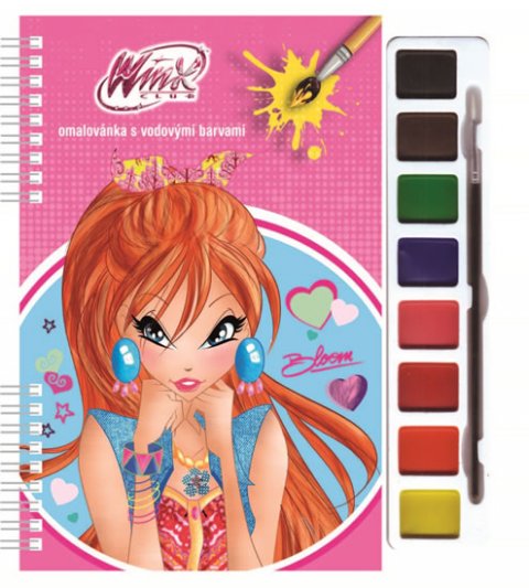 neuveden: Winx Club Bloom - Omalovánky s vodovými barvami (růžová) neuveden: Winx Club Bloom - Omalovánky s vodovými barvami (růžová)