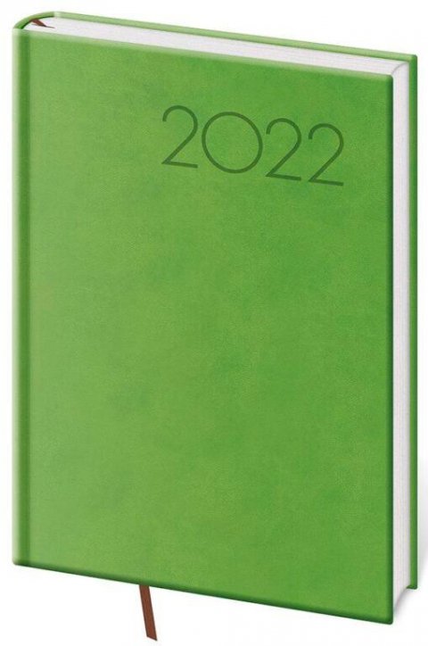 neuveden: Diář 2022 Print - světle zelený, denní, A5