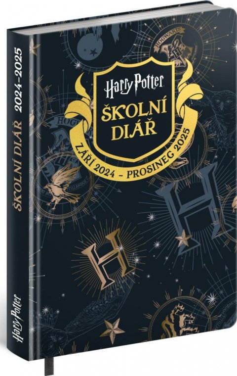 neuveden: Školní diář Harry Potter (září 2024 - prosinec 2025), 9,8 × 14,5 cm