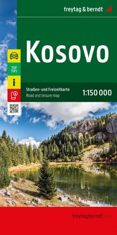 neuveden: Kosovo 1:150 000 / automapa + rekreační mapa