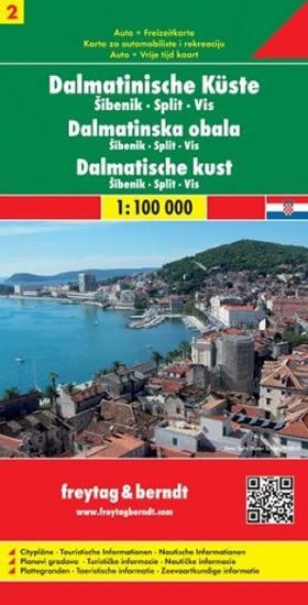 neuveden: AK 0704 Dalmatské pobřeží 1:100.000 (Šibenik - Split - Vis, list 2) / autom neuveden: AK 0704 Dalmatské pobřeží 1:100.000 (Šibenik - Split - Vis, list 2) / autom