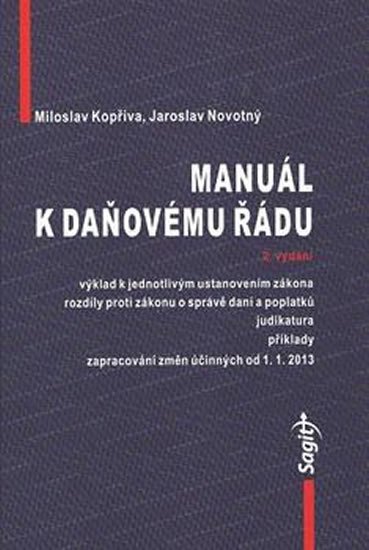 neuveden: Manuál k daňovému řádu 2013 neuveden: Manuál k daňovému řádu 2013