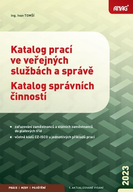 Tomší Ivan: Katalog prací ve veřejných službách a správě; Katalog správních činností 20