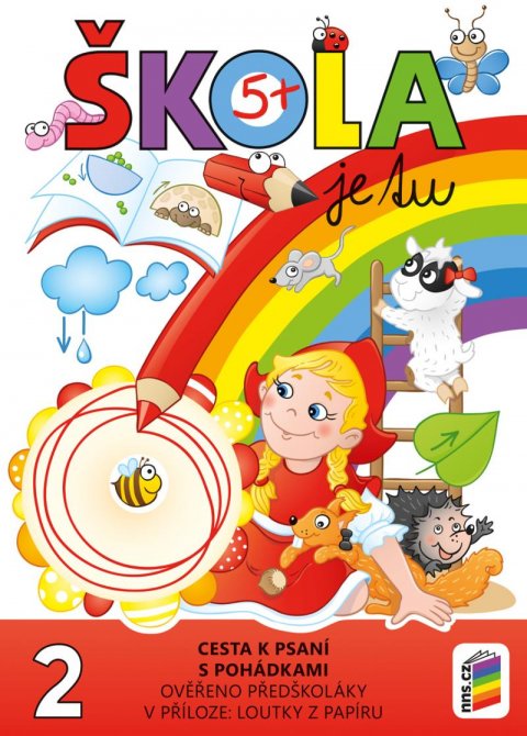 neuveden: Škola je tu – Cesta k psaní s pohádkami (barevná pracovní učebnice pro před