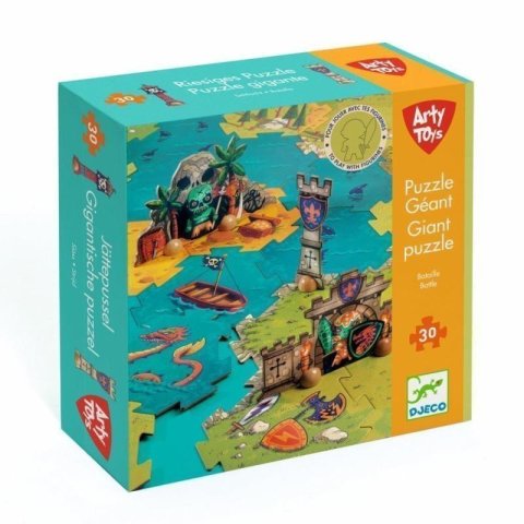 neuveden: DJECO Gigant puzzle Bitva-30 pcs