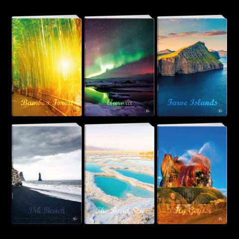 neuveden: Sešit Virgin nature A5 linkovaný (mix motivů)