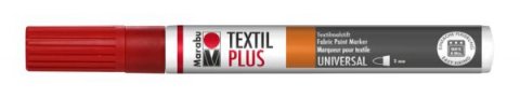 neuveden: Marabu Popisovač na tmavý textil/červený 3 mm