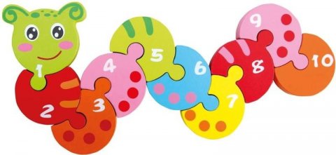 neuveden: Skládačka s čísly Žížala