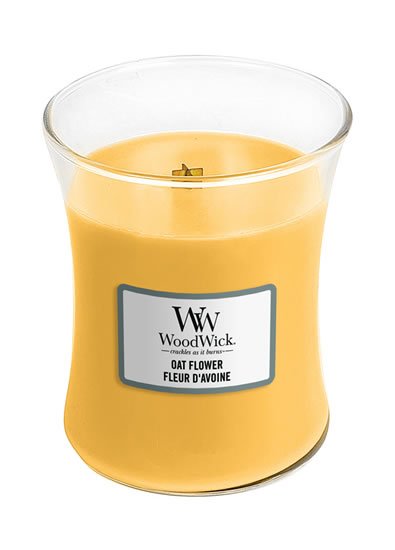 neuveden: WoodWick Oat Flower svíčka váza 275g