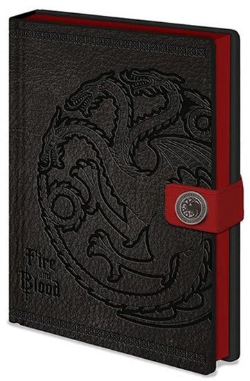 neuveden: Zápisník Premium Game of Thrones - Targaryen A5