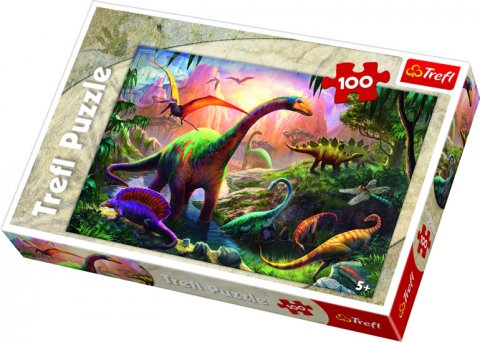 neuveden: Trefl Puzzle Svět dinosaurů / 100 dílků neuveden: Trefl Puzzle Svět dinosaurů / 100 dílků