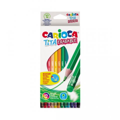 neuveden: CARIOCA TITA gumovatelné pastelky nelámavé 12 ks neuveden: CARIOCA TITA gumovatelné pastelky nelámavé 12 ks