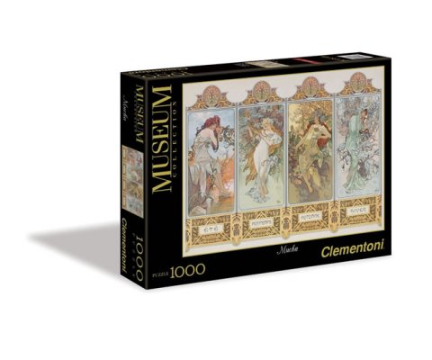 neuveden: Clementoni Puzzle Museum Mucha 4 roční období / 1000 dílků