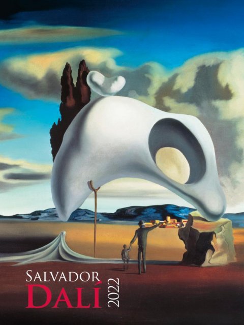 neuveden: Kalendář 2022 - Salvador Dalí, nástěnný