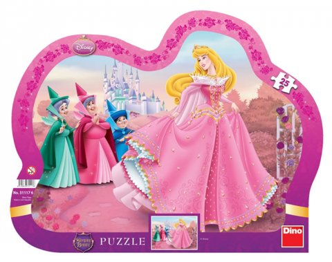 neuveden: Šípková Růženka - tvarované puzzle 25 dí