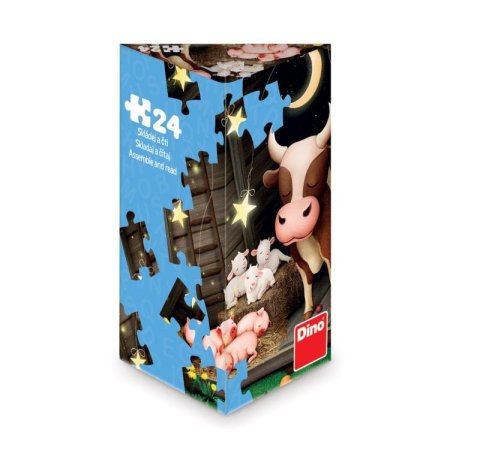 neuveden: Puzzle triangl Zvířátka na farmě 24 dílků