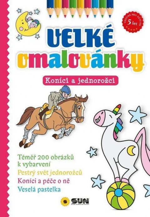 neuveden: Velké omalovánky Koníci a jednorožci