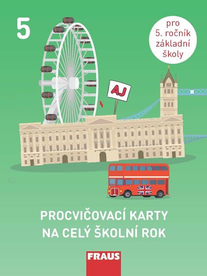 Mahrová Aneta: Procvičovací karty na celý školní rok 5 - Angličtina