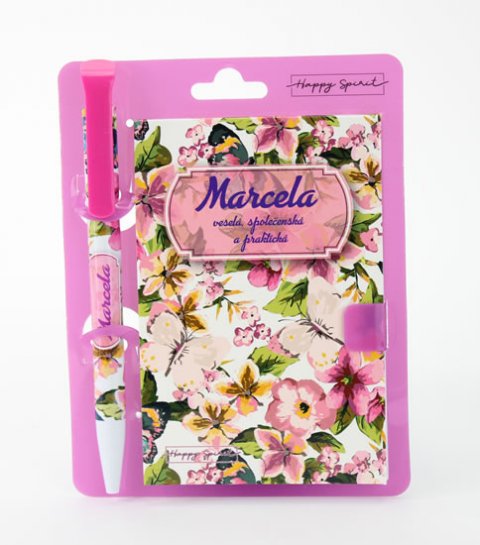 neuveden: Magnetický bloček s propiskou MARCELA neuveden: Magnetický bloček s propiskou MARCELA