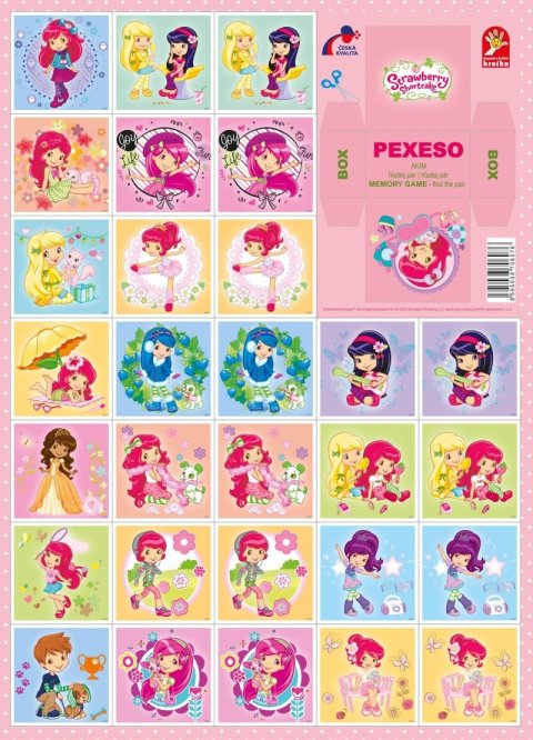 neuveden: Strawberry 2 - Pexeso vystřihovací