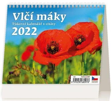 neuveden: Kalendář stolní 2022 - Vlčí máky