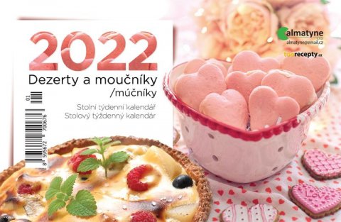 neuveden: Kalendář 2022 - Dezerty a moučníky, stolní týdenní