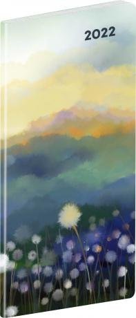 neuveden: Diář 2022: Krajina - plánovací měsíční/kapesní, 8 x 18 cm