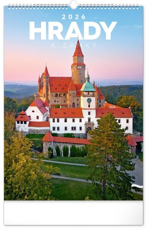neuveden: Kalendář 2026 nástěnný: Hrady a zámky, 33 x 46 cm neuveden: Kalendář 2026 nástěnný: Hrady a zámky, 33 x 46 cm