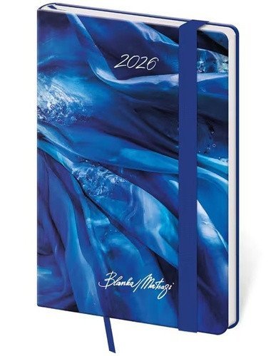 neuveden: Diář 2026 týdenní kapesní Vario - Matragi Blue s gumičkou