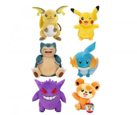 neuveden: Pokémon plyšák 32,5 cm - mix 6 motivů neuveden: Pokémon plyšák 32,5 cm - mix 6 motivů