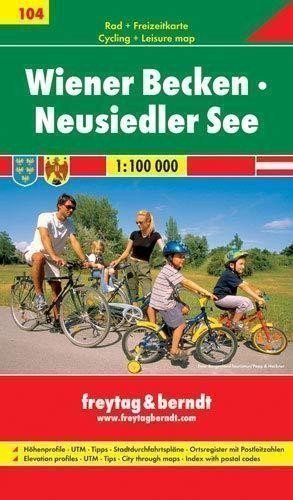 neuveden: Wiener Becken, Neusiedler See 1:100 000 - Cyklomapa 104